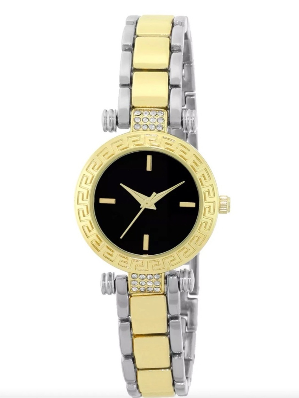 Charter Club Two Tone & Crystals Bracelet Classic Small Ladies Watch 25 MM NIB